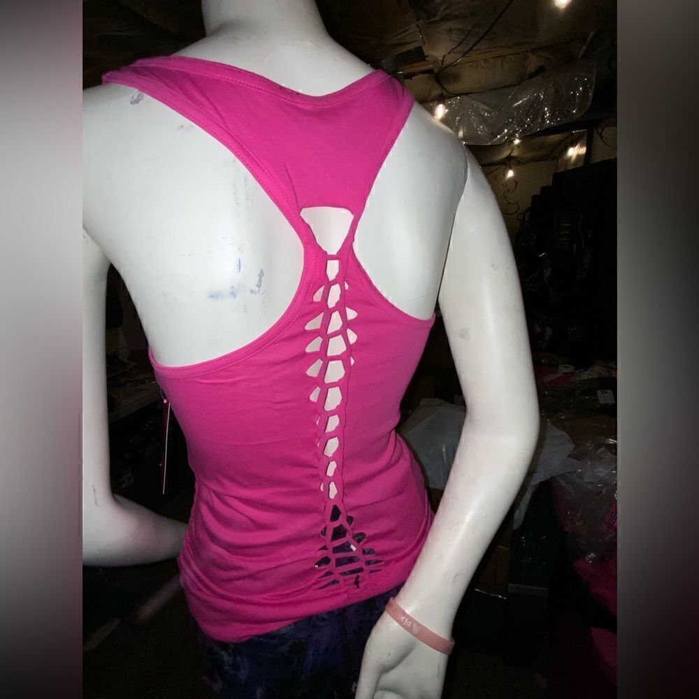 Bombshell Slashed Tank with Side Ties - Picture 2 of 3